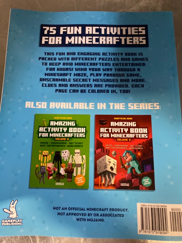 Photo 3 of Amazing Activity Book for Minecrafters : Puzzles, Mazes, Dot-To-Dot, Spot the... Volume 1
