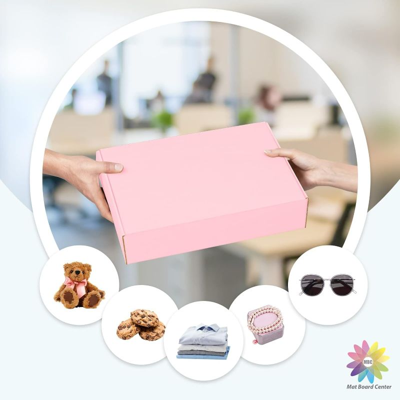 Photo 1 of Pink Shipping Boxes 6"x6"x2" - 25 Pack Small Cardboard Corrugated Mailer Boxes for Small Business Packaging Mailing Packing...
