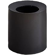 Photo 1 of  Waste Bins, Creative Trash Can Simple Style Trash Can Bathroom Bedroom Living Room High Value Office Trash Can (Color : Black)