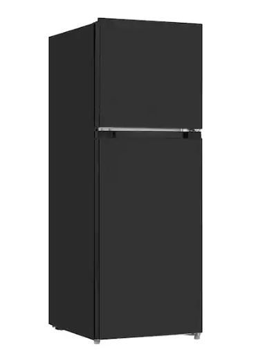 Photo 1 of 10.1 cu. ft. Top Freezer Refrigerator in Black
