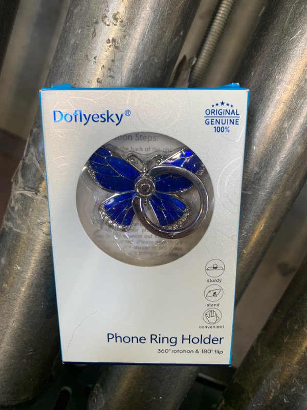 Photo 1 of Blue Butterfly Phone Ring Holder