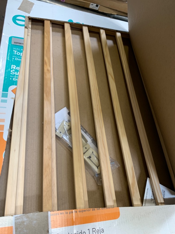 Photo 1 of Evenflo, Top of Stairs, Extra Tall Gate, Tan Wood