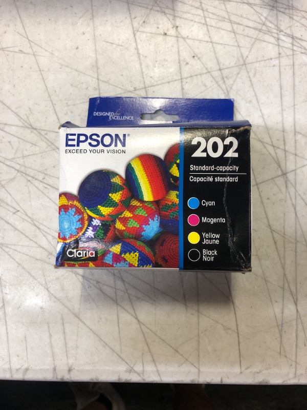 Photo 2 of EPSON T202 Claria -Ink Standard Capacity Black & Color -Cartridge Combo Pack (T202120-BCS) for Select Epson Expression and Workforce Printers Black and Color Multi-pack Ink