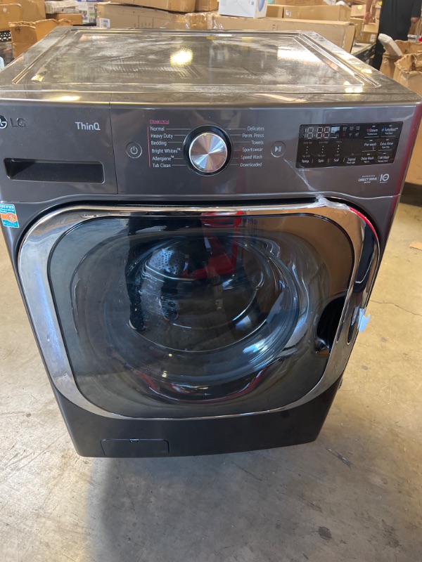 Photo 8 of 5.8 Cu. Ft. SMART Front Load Washer in Black Stainless Steel with TurboWash and Steam
by
LG SIGNATURE