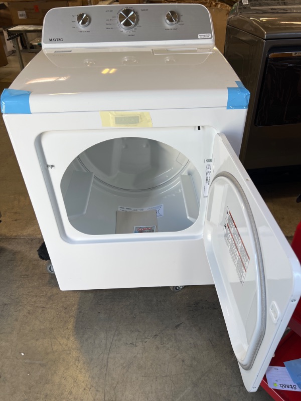 Photo 3 of 7.0 cu. ft. 240-Volt White Electric Vented Dryer with AUTODRY Drying System