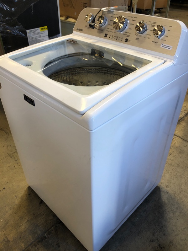 Photo 4 of Maytag 4.5 cu. ft. Top Load Washer in White Electric
