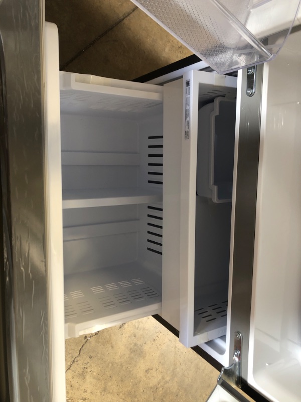 Photo 3 of Samsung 22 cu. ft. 3-Door French Door Smart Refrigerator with Water Dispenser in Fingerprint Resistant Stainless Steel
