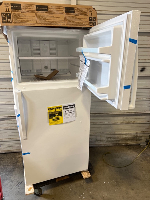 Photo 5 of 14.3 cu. ft. Top Freezer Refrigerator in White