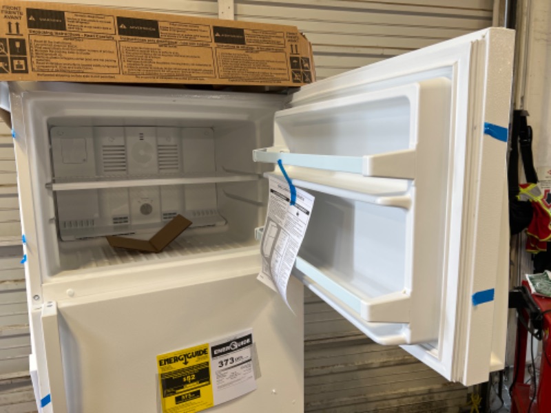 Photo 4 of 14.3 cu. ft. Top Freezer Refrigerator in White