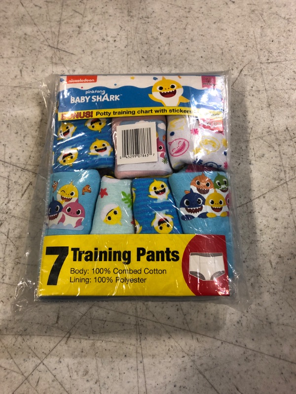 Photo 2 of Baby Shark Baby Training Pant Multipacks with Success Tracking Chart & Stickers, Size  2t,
