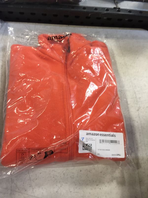 Photo 2 of Amazon Essentials Men's Full-Zip Fleece Jacket (Available in Big & Tall) Polyester Orange X-Small