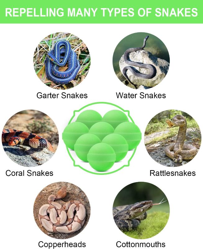 Photo 1 of 10 Packs Snake Away Repellent for Yard Powerful Be Gone Pet and Children Safe Ball for Outdoors Indoors Defence Camping Fishing Lawn Garden Home Control
