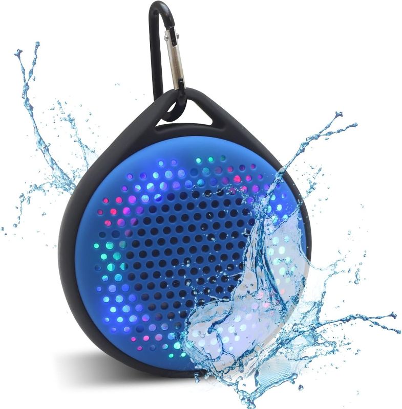 Photo 1 of Magnavox Outdoor/Shower Waterproof Speaker with Color Changing Lights and Bluetooth Wireless Technology MMA3623
