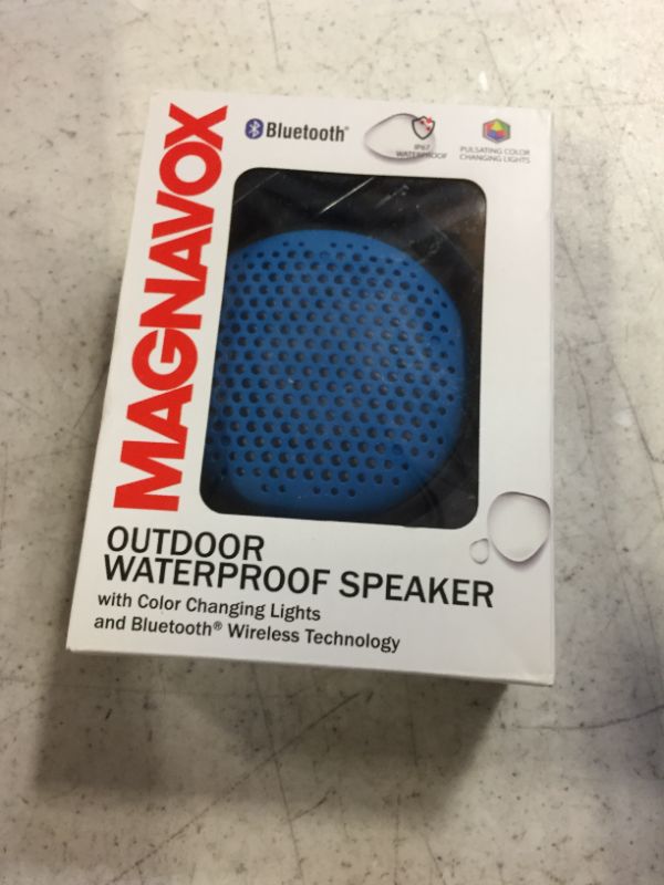 Photo 2 of Magnavox Outdoor/Shower Waterproof Speaker with Color Changing Lights and Bluetooth Wireless Technology MMA3623
