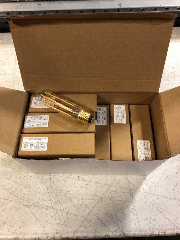 Photo 1 of Retisee 16 Pcs Dimmable E26 Light Bulb 6W Equal 60 Watt Bulb Warm White 2700K Vintage LED Edison Bulb for Pendant, Chandelier, Wall AC 120V Filament LED Bulbs
