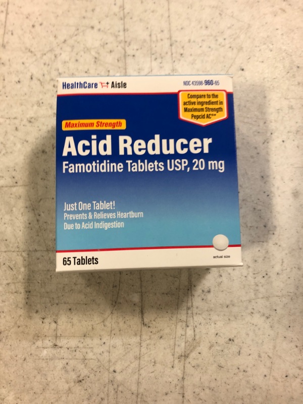 Photo 2 of HealthCareAisle Famotidine 20 mg – 65 Tablets – Maximum Strength Acid Reducer – Prevents and Relieves Heartburn Due to Acid Indigestion Maximum Strength 65 Count (Pack of 1)