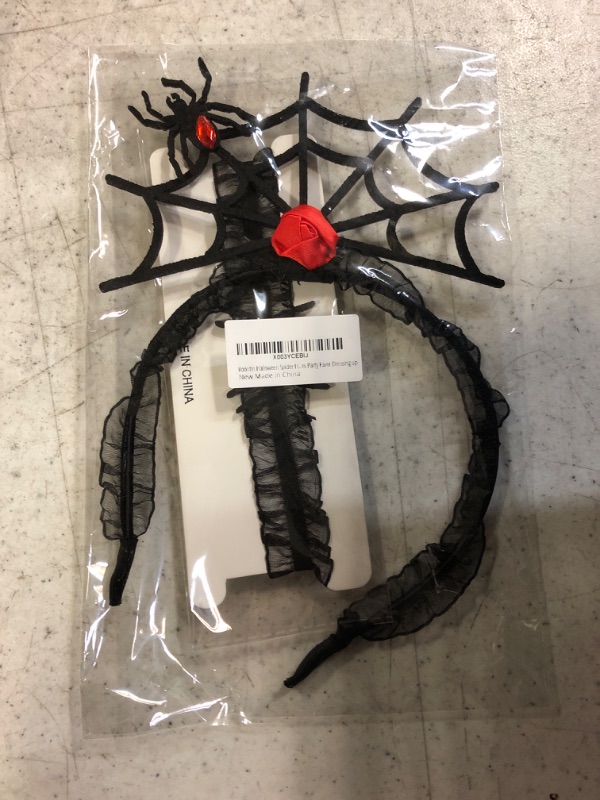 Photo 2 of  Spooky Halloween Headband Set - Women's Spiderweb Hair Accessories