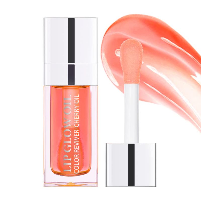 Photo 1 of Eliversion Hydrating Lip Glow Oil, Moisturizing Lip Oil Gloss, Transparent Tinted Lip Balm, Transparent Toot Lip Oil, Plumping Lip Gloss, Long Lasting Nourishing Non-sticky
