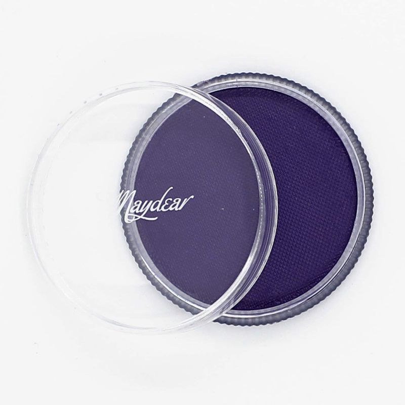 Photo 1 of Maydear Face Body Paint, Classic Single, Professional Face Paint Palette,Large Water Based Paints (30g) (Deep Purple)
