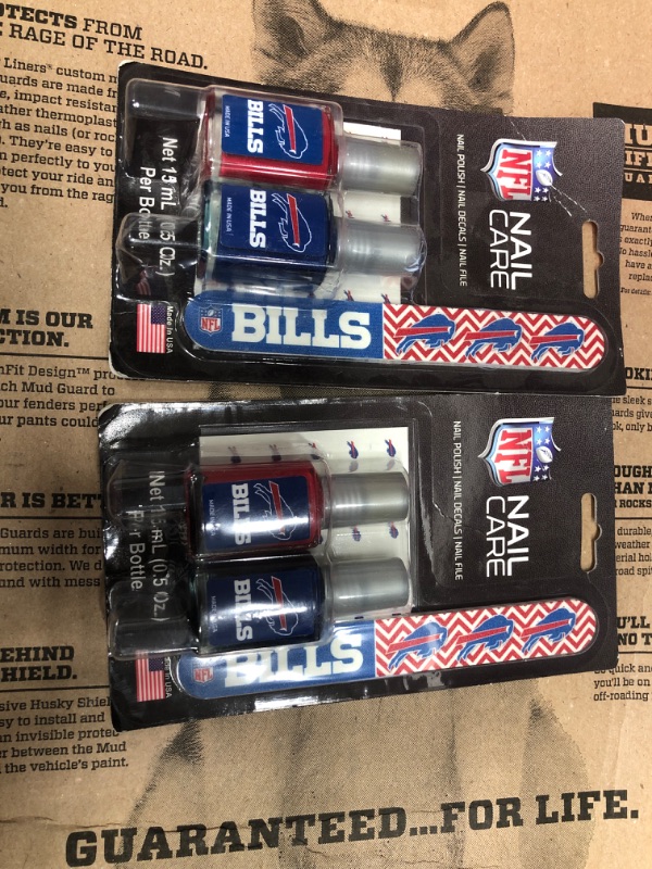 Photo 2 of 2 of- Worthy Promo NFL Buffalo Bills Nail Care Set, 4-Piece Set, Red, Blue
