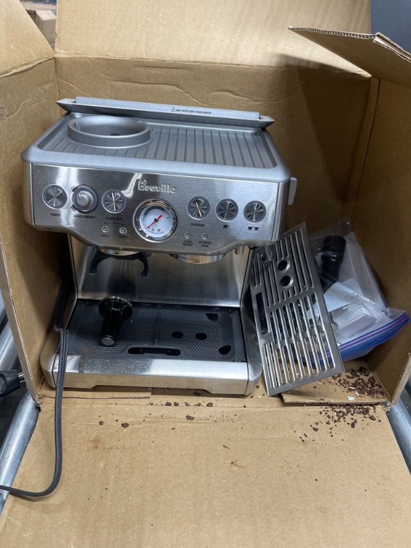 Photo 2 of **Parts ONLY**Breville Barista Express Espresso Machine, Brushed Stainless Steel, BES870XL
