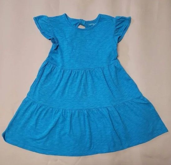 Photo 1 of NWT Girls Blue Dress with Keyhole Back - Cat & Jack bundle of 4 - Size 1 large, 2 medium, 1 small 