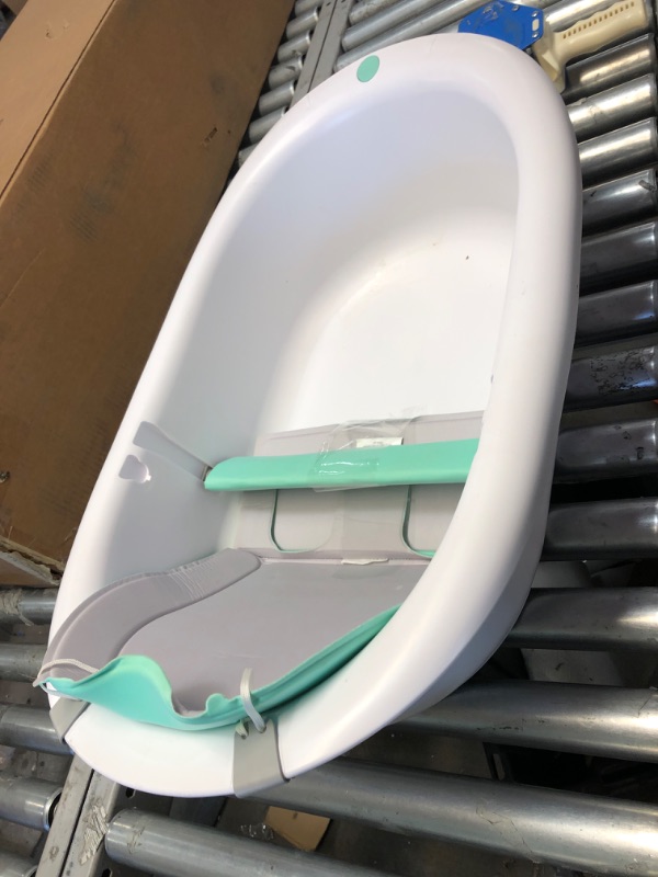 Photo 2 of Fridababy 4-in-1 Grow-with-Me Bath Tub by Frida Baby Transforms Infant Bathtub to Toddler Bath Seat with Backrest for Assisted Sitting in Tub (093)