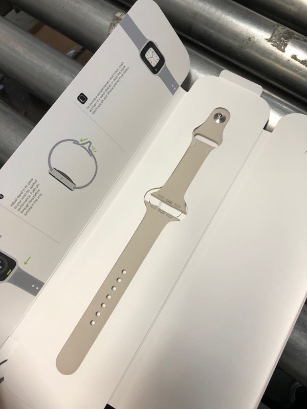 Photo 4 of Apple Watch Series 8 [GPS 41mm] Smart Watch w/ Starlight Aluminum Case with Starlight Sport Band - M/L. Fitness Tracker, Blood Oxygen & ECG Apps, Always-On Retina Display, Water Resistant
