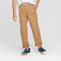 Photo 1 of Boys' Stretch Straight Fit Pull-On Woven Pants - Cat & Jack™
- size 5