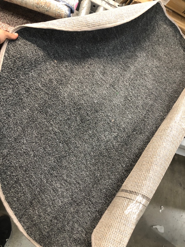 Photo 1 of 5ft grey oval rug 