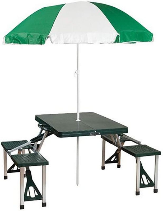Photo 1 of **MINOR DAMAGE** Stansport Picnic Table and Umbrella Comb
