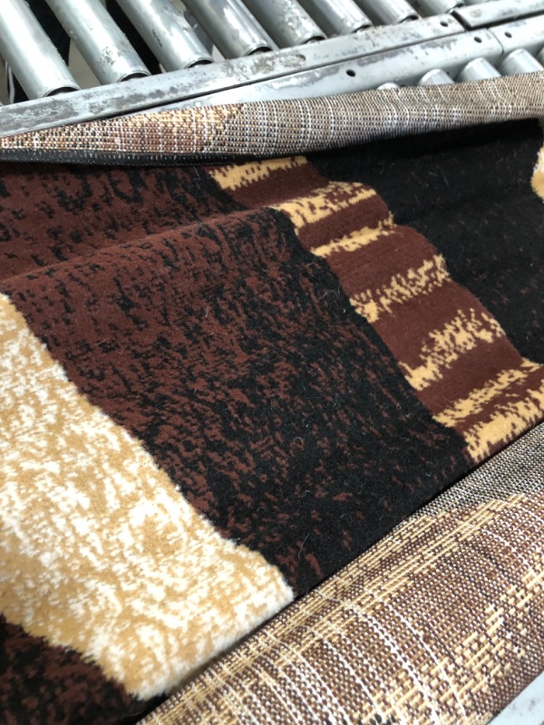 Photo 1 of **USED, NEEDS CLEANING**
769924369401 3 Ft. 7 in. X 5 Ft. 2 in. Premium Indus Area Rug - Ebony
