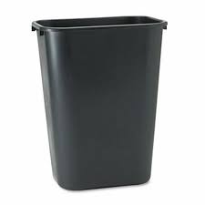 Photo 1 of  Rubbermaid 295700 Deskside 10.25 Gallon Plastic Wastebasket, Black