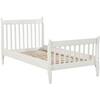 Photo 1 of 80 in.W White Twin Size Platform Bed with Solid Wood Slat Support

