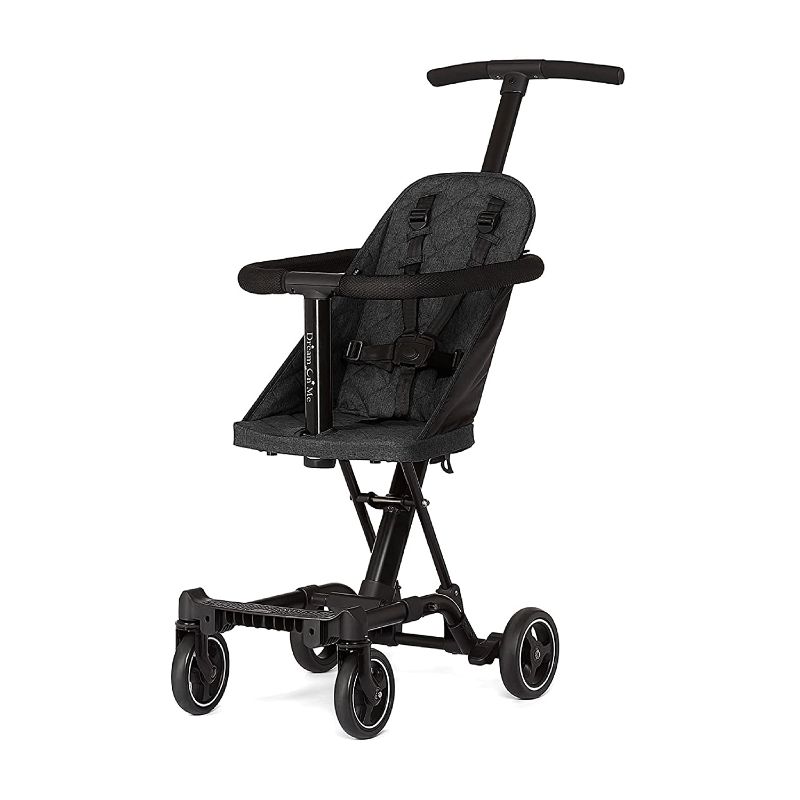 Photo 1 of Dream On Me Lightweight and Compact Coast Rider Stroller with One Hand Easy Fold, Adjustable Handles and Soft Ride Wheels, Black
