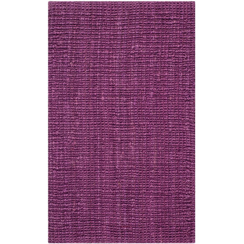 Photo 1 of  5 X 8 Ft. Medium Rectangle Casual Purple Natural Fiber Rug
