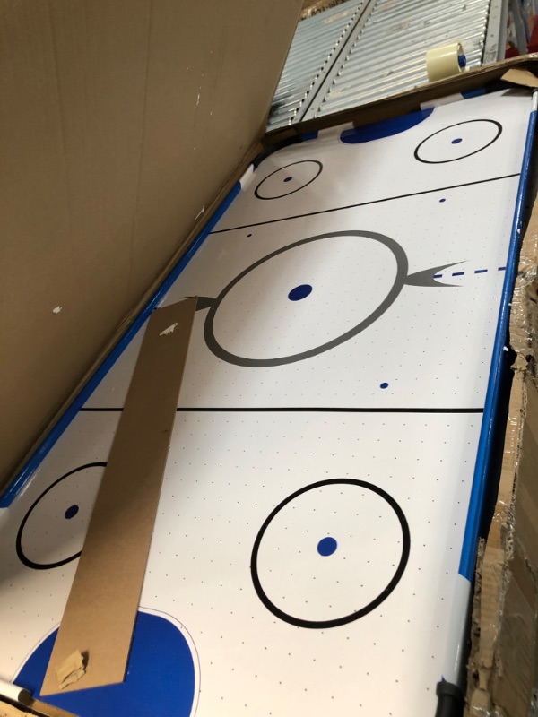 Photo 2 of 54'' Air Hockey Table for Game Room, Home, Office w/ 2 Pucks, 2 Pushers, Digital LED Score Board, Powerful 12V Motor
