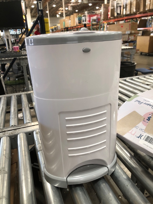 Photo 1 of Dekor NID1049VXFM Mini Hands-Free Diaper Pail, White