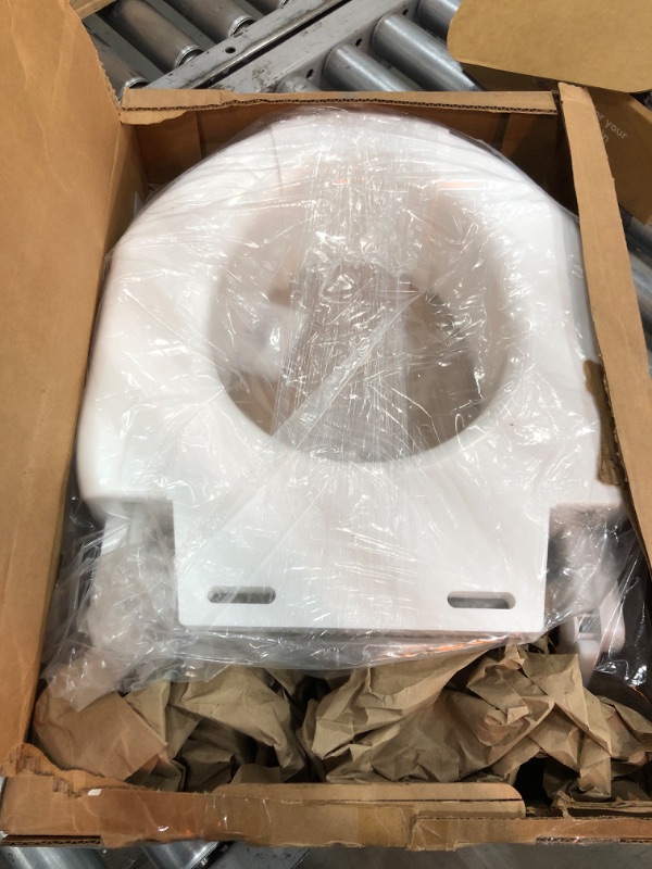 Photo 2 of Ableware 725680000 Secure-Bolt Hinged Elevated Toilet Seat-Standard