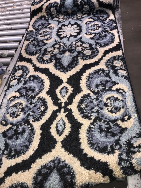 Photo 1 of 24x60 in blue design 797 area rug 