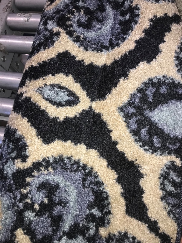 Photo 2 of 24x60 in blue design 797 area rug 