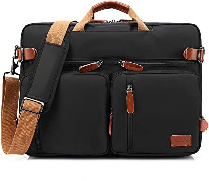 Photo 1 of CoolBELL Convertible Backpack Messenger Bag Shoulder Bag Laptop Case Handbag Business Briefcase Multi-Functional Travel Rucksack Fits 17.3 Inch Laptop for Men/Women (Black)