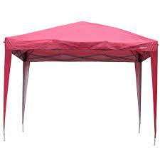 Photo 1 of 10 ft. x 10 ft. Red Flat Canopy
