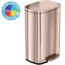 Photo 1 of 13.2 gallon rose gold step trash can