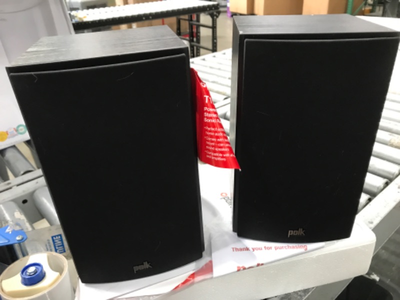 Photo 2 of Polk Audio T15 Bookshelf Speakers Pair Black