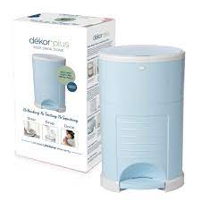 Photo 1 of Dekor Plus Hands-Free Diaper Pail | Soft Blue | Easiest to Use | Just Step – Drop – Done | Doesn’t Absorb Odors | 20 Second Bag Change | Most Economical Refill System |Great for Cloth Diapers
