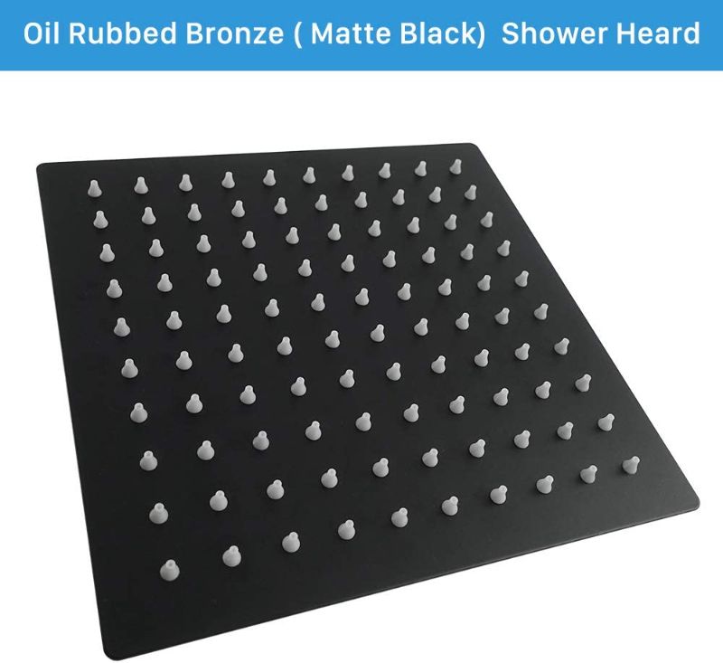 Photo 1 of 16" black square shower head