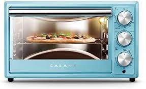 Photo 1 of Galanz Large 6-Slice True Convection Toaster Oven, 8-in-1 Combo Bake, Toast, Roast, Broil, 12” Pizza, Dehydrator with Keep Warm Setting, Retro Blue
