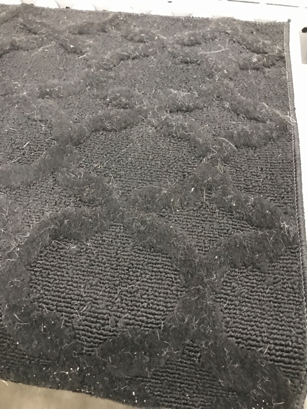 Photo 1 of 2' x 8' black hallway rug non slip