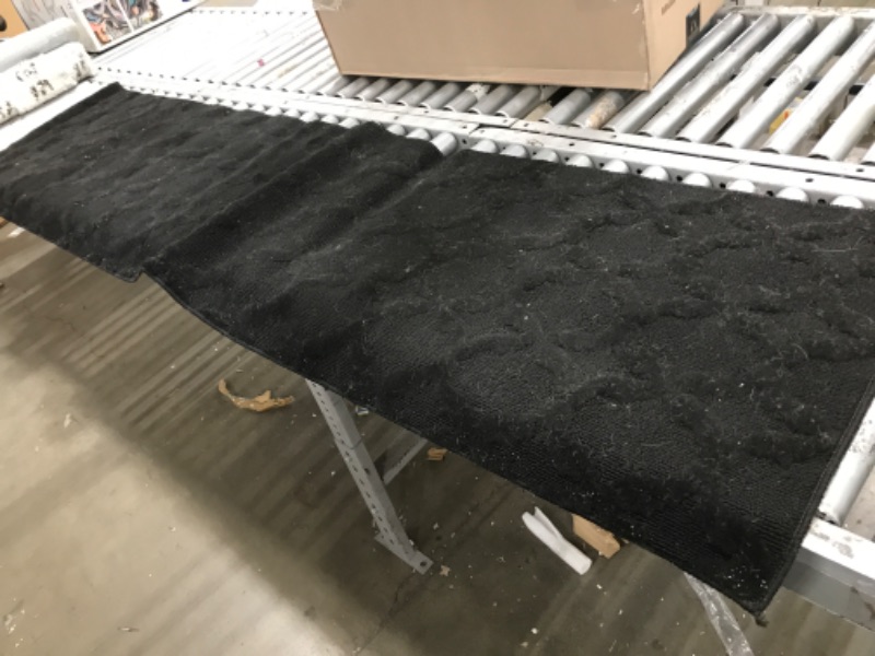 Photo 1 of 2' x 8' black hallway rug non slip